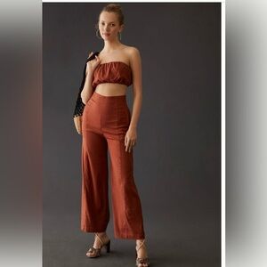 By Anthropologie Bandeau and Pants Set